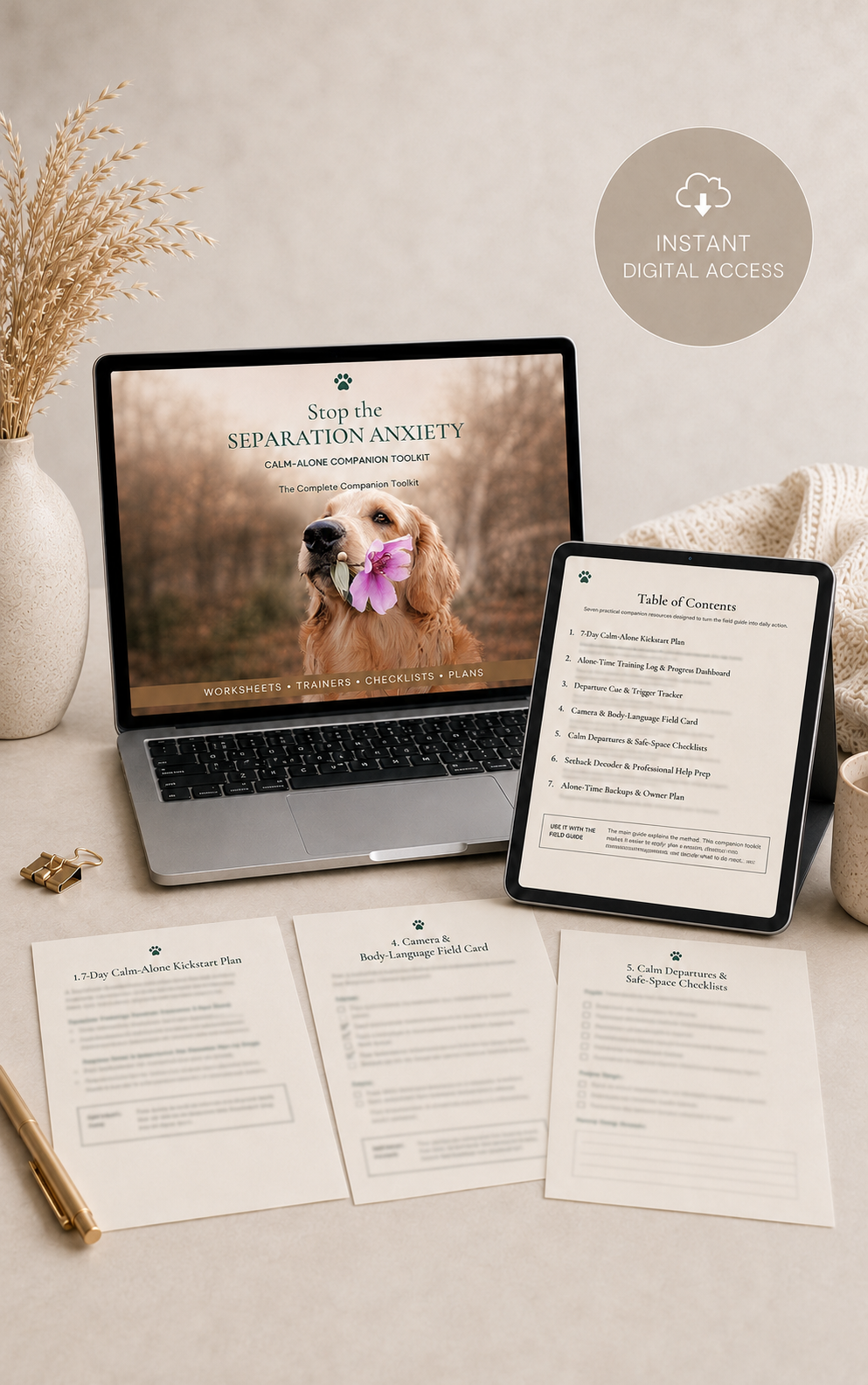 Dog Separation Anxiety Tool Kit